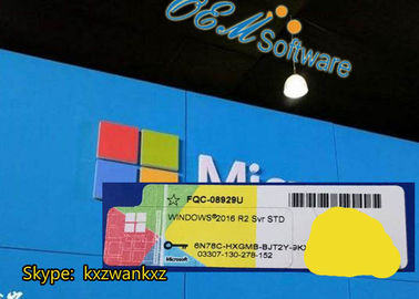 役人のWindowsサーバー2016 R2プロダクト キーのホログラムCoaのステッカーの小売り免許証