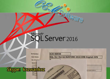 MS SQL Windowsサーバー2016標準的な主免許証X20-96930によって埋め込まれるStd OPKのパッケージ