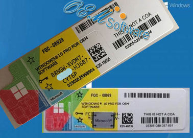 FQC - 08929 Windows 10 Coaのステッカー、小売りのWindows 10プロ免許証のキー