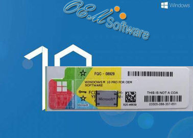 FQC - 08929 Windows 10 Coaのステッカー、小売りのWindows 10プロ免許証のキー