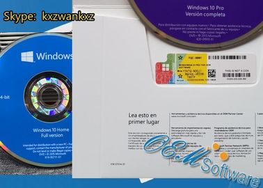 元の小売り免許証のWindows 10プロOemのパック64ビットDvd箱