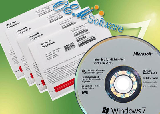 COA Dvd OemのパックのWindows 7の専門箱のオンライン活発化
